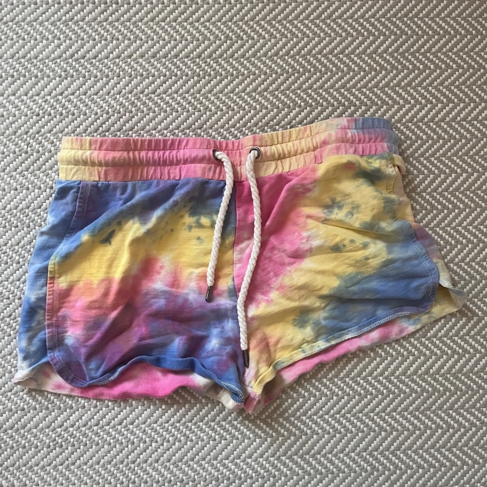 BB Dakota Multicolor Tie-Dye Athletic Shorts